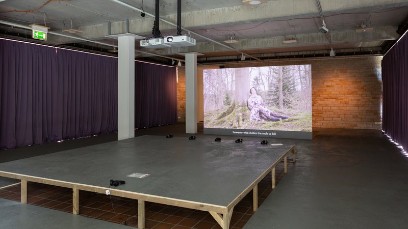 DAS PALMENHAUS IST ABGEBRANNTProduktion für die Ausstellung &quot;Walhalla to Birkenau&quot; in der Kunsthalle Osnabrück, 2022
